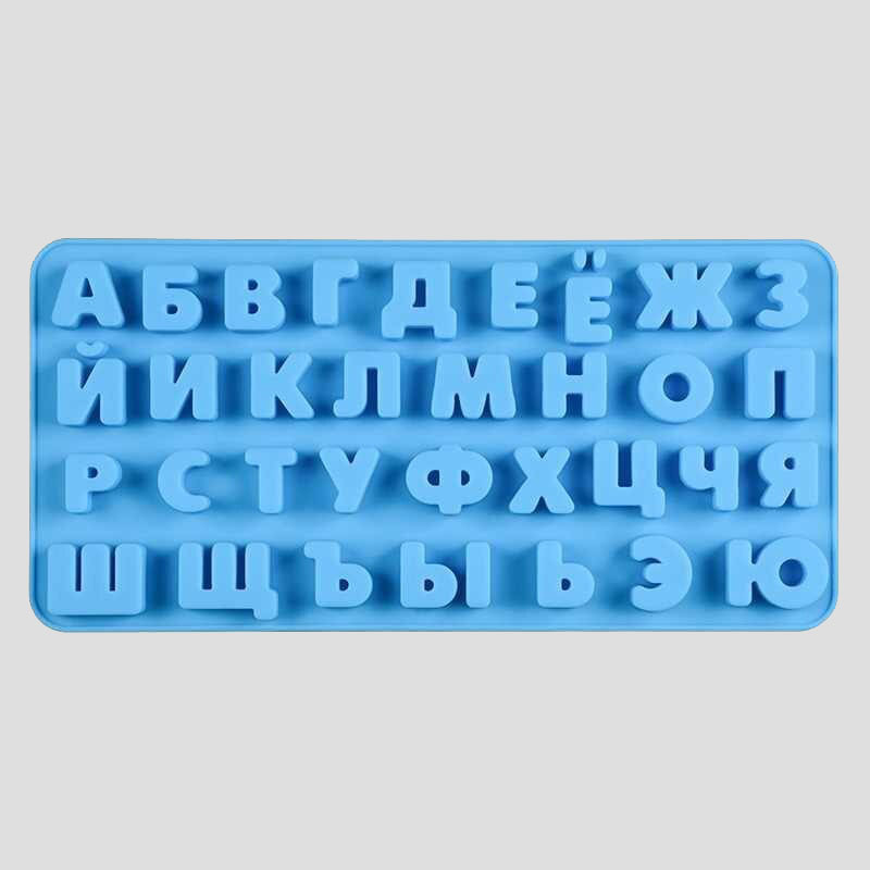 Силиконовая Форма для шоколада Малые Буквы, Алфавит, 24х12 см