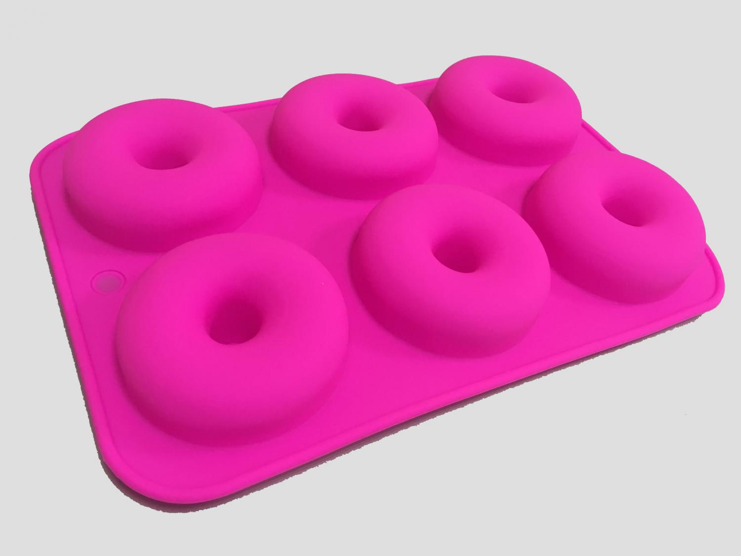 Силиконовая Форма для выпечки Пончики 7 см, 26х18 см (цвет микс)