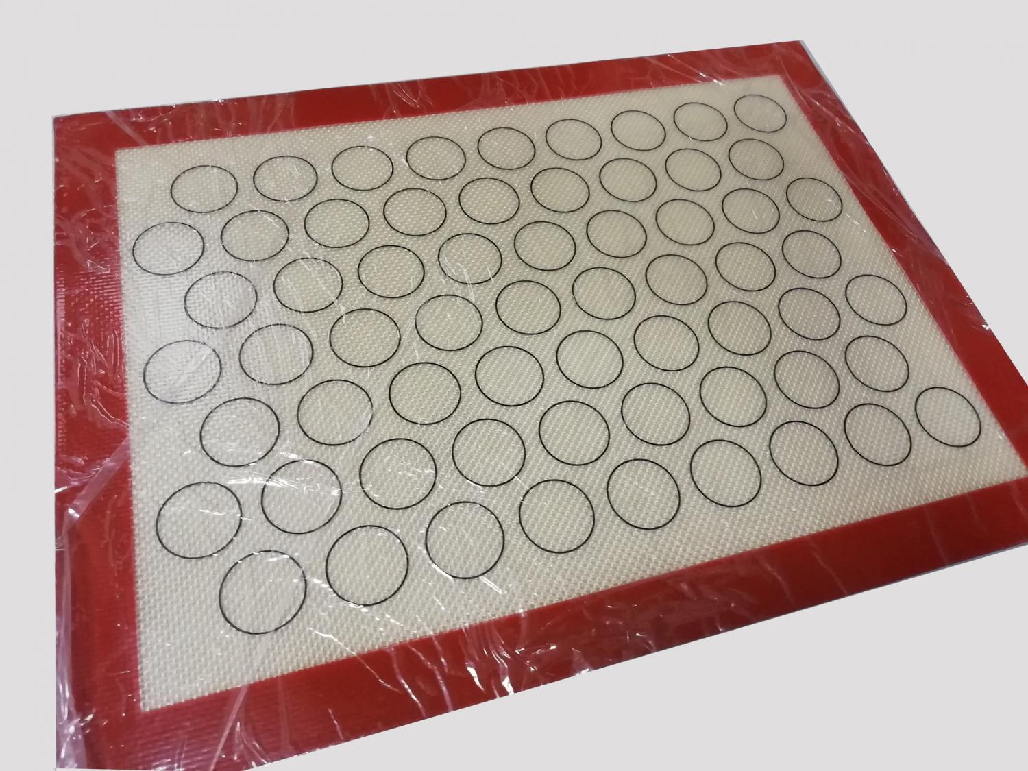 Коврик силиконовый армированный с разметкой для макаронс, 30х40 см