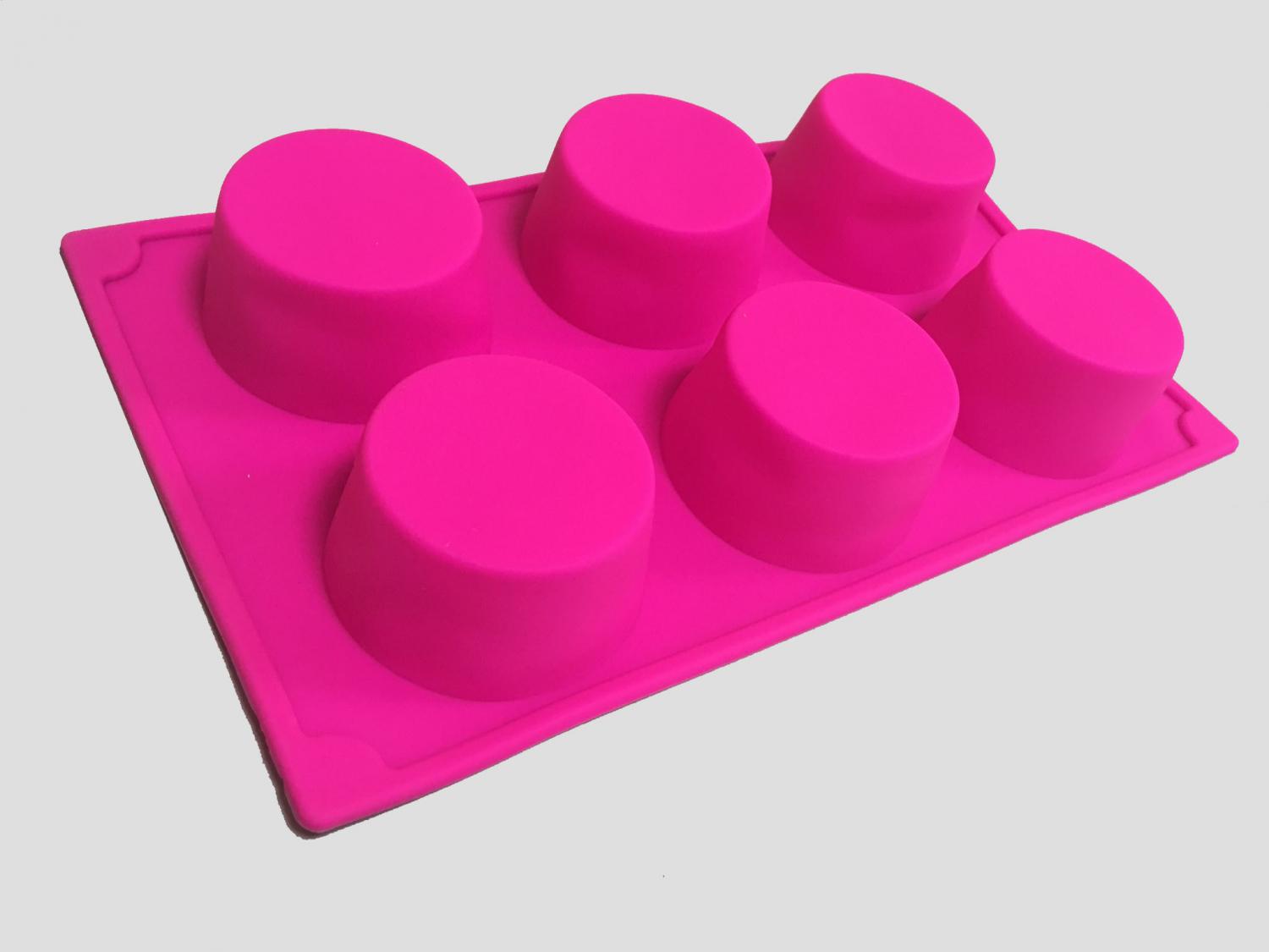 Силиконовая Форма для выпечки Капкейк и Маффин-3 7 см, 17х29 см (цвет микс)