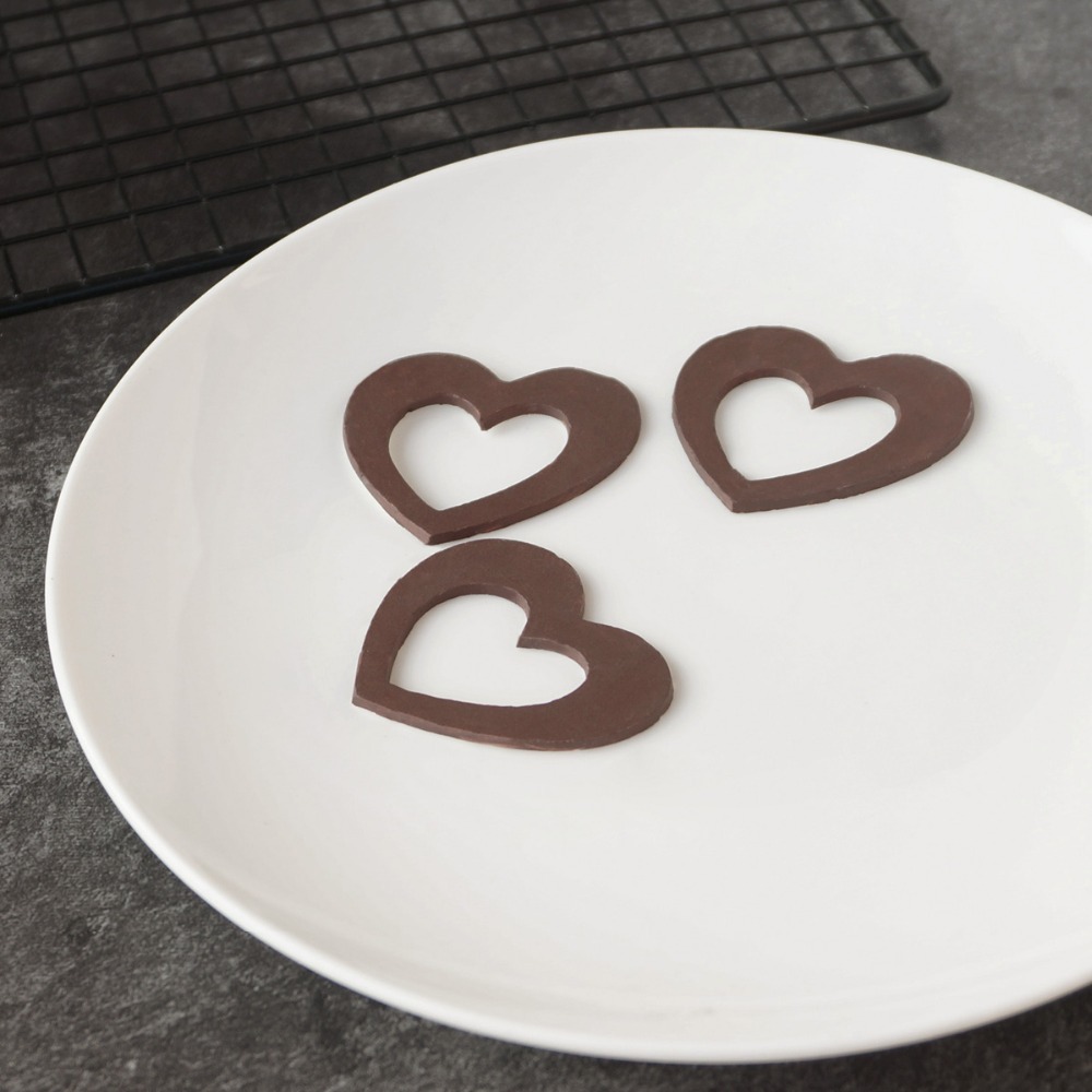 Молд силиконовый для мастики и шоколада Сердца h=5.5 см